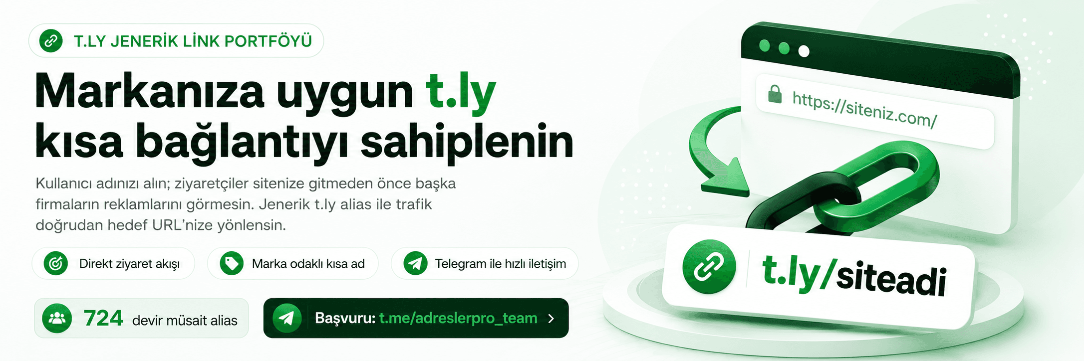 T.LY jenerik link portföyü tanıtım görseli